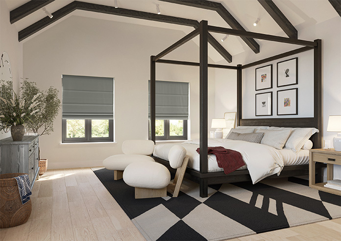 Twilight Lustre, Silver Grey - Roman Blind - Image 6